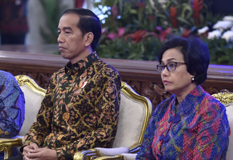 Jokowi dan Sri Mulyani