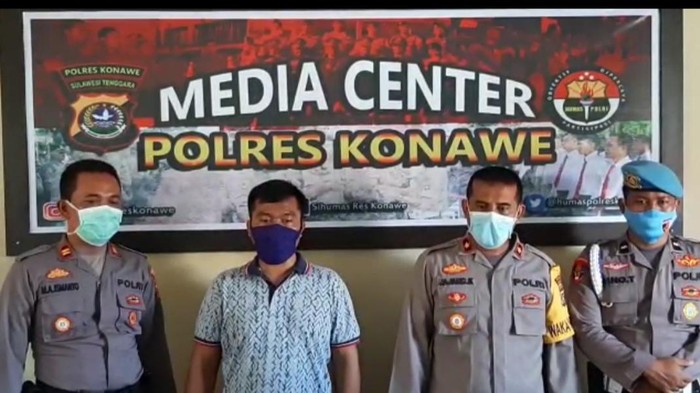 Viral, Polisi Tidak Pakai Masker Lawan Petugas Gugus Tugas Covid-19 Di Sultra