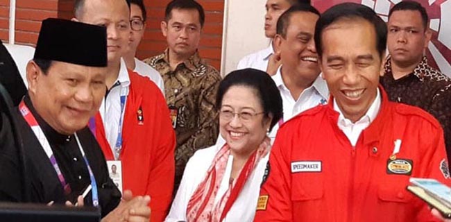 Joko Widodo, Megawati Soakrnaputri, dan Prabowo Subianto