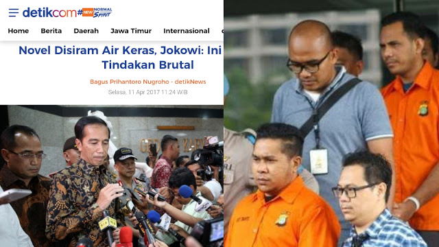Dulu Jokowi Bilang Penyerangan Novel Tindakan Brutal