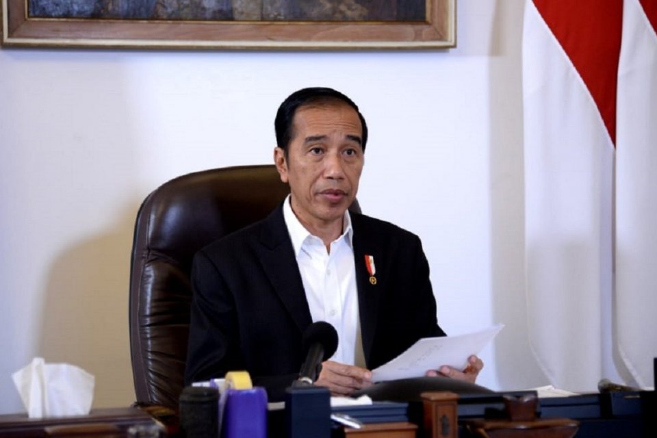 Presiden Jokowi meminta sinergi dengan pemeriksa eksternal BPK terus dilakukan, demikian juga dengan aparat penegak hukum untuk mengawasi penggunaan anggaran corona. (Foto: katadata.co.id)