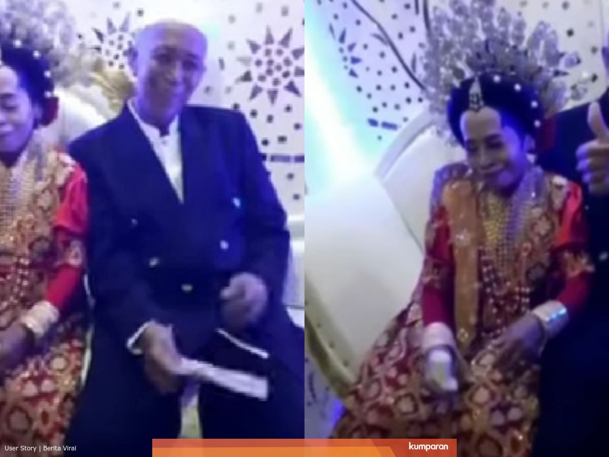 Viral, sepasang pengantin di Sulawesi Selatan menikah di usia tua. (Foto: Instagram/ Tangkapan Layar @makassar_iinfo)