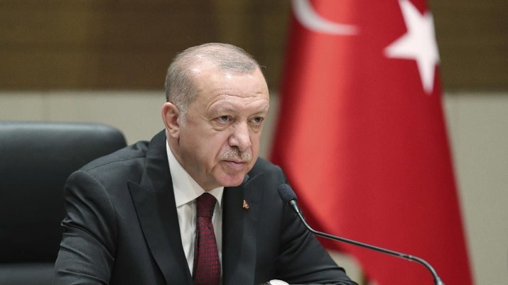 Foto: Presiden Turki Recep Tayyip Erdogan (Presidential Press Service via AP, Pool)