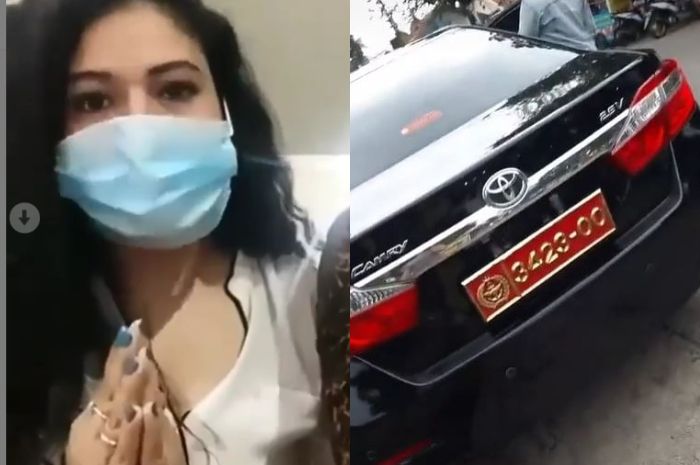 Viral Video Wanita Pamer Pelat Dinas TNI Bodong, Ternyata...