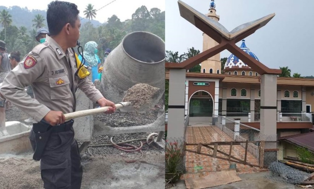 Toleransi Tingkat Dewa, Polisi Kristen Galang Dana Miliaran Bangun Masjid Megah