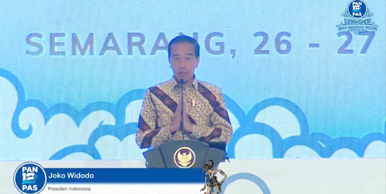 Di Acara Rakornas PAN, Jokowi Klaim PDB Indonesia Bisa Melompat ke Angka Rp 11 Ribu Triliun