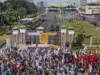 Ribuan Aparat Gabungan Dikerahkan Kawal Demonstrasi UU Cipta Kerja di Depan Gedung DPR RI