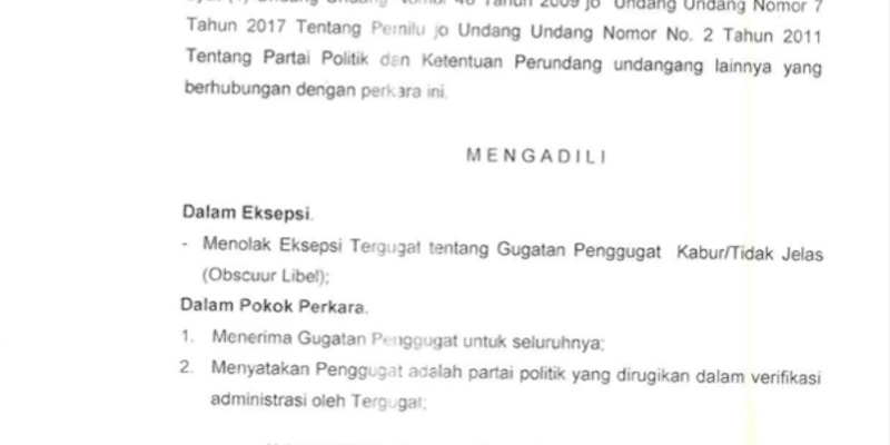 PN Jakarta Pusat Perintahkan KPU Tunda Pemilu 2024