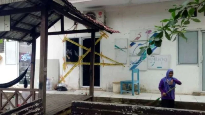Tempat Diduga bunker Narkoba di Universitas Negeri Makassar.
