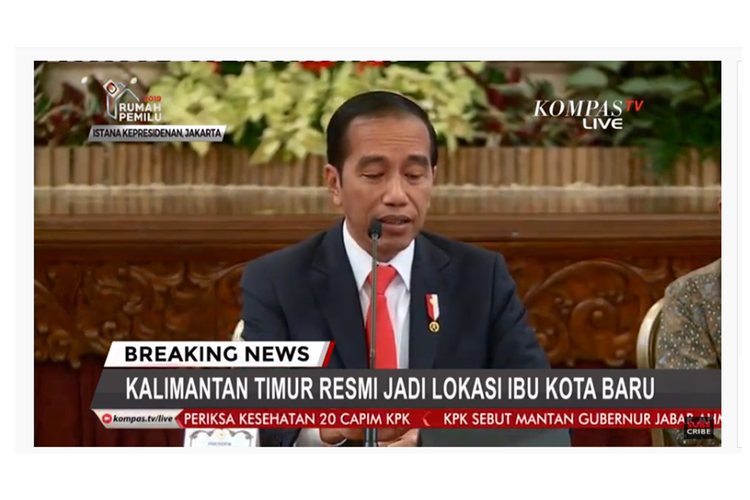 Pidato Jokowi Soal Pemindahan Ibu Kota