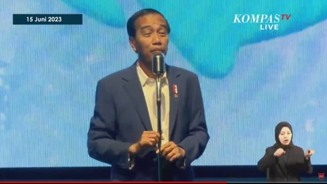 Presiden Jokowi menyebut kepempinan seperti tongkat estafet