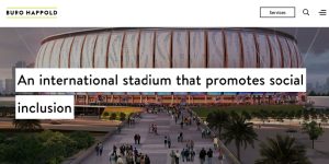 Tangkapan layar laman: https://www.burohappold.com/projects/jakarta-international-stadium/#, Ahad, 9 Juli 2023.