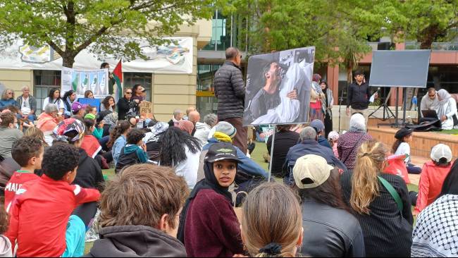 Aksi Bela Palestina di Selandia Baru, Warga dari Berbagai Bangsa dan Agama Mengutuk Kekejaman Israel